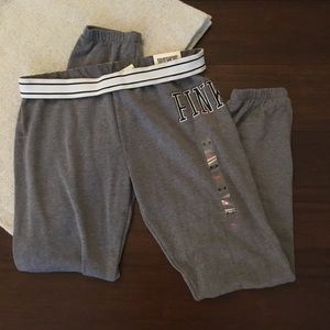 PINK French Terry Elastic Waisted Sweatpants